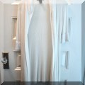 H30. White House Black Market white cardigan with ribbed collar and cuffs. Size M - $18 